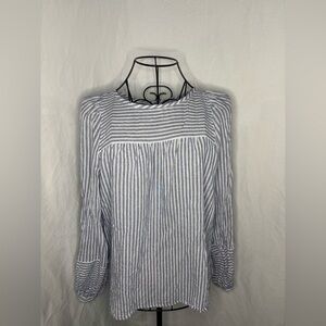 LOFT Striped Blouse